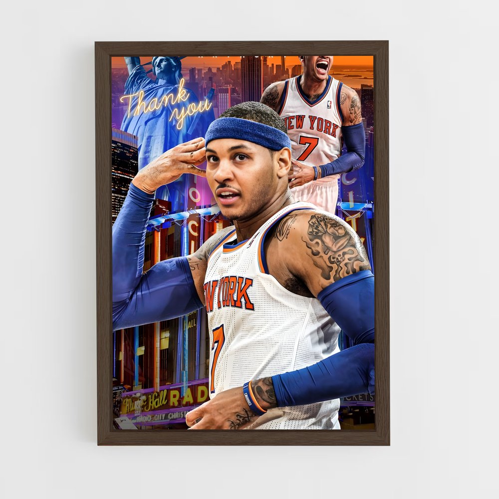 Poster Carmelo's Glory – affiche Basketball (vue 5)